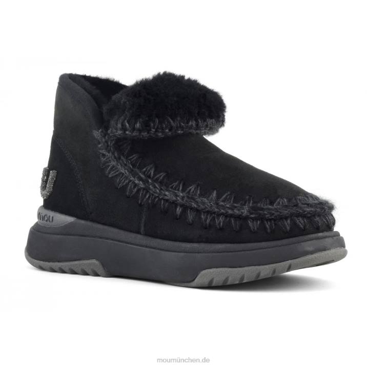 Eskimo-Jogger-Glitzer-Logo Frauen 0V6X757 Schwarz Mou