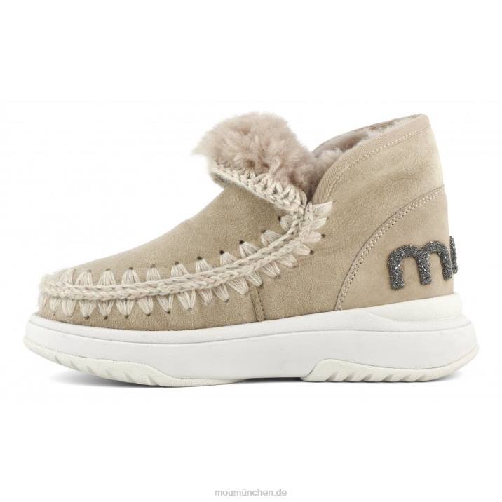 Eskimo-Jogger-Glitzer-Logo Frauen 0V6X760 Kamel Mou