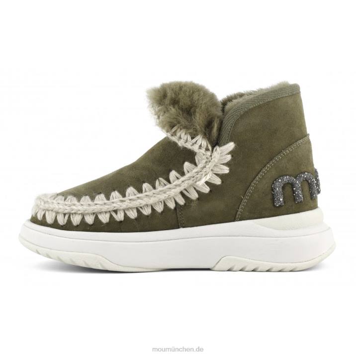 Eskimo-Jogger-Glitzer-Logo Frauen 0V6X763 Moos Mou