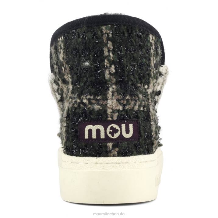 Eskimo-Sneaker Bold 749 Frauen 0V6X753 Tartan-Lurex-Grün Mou