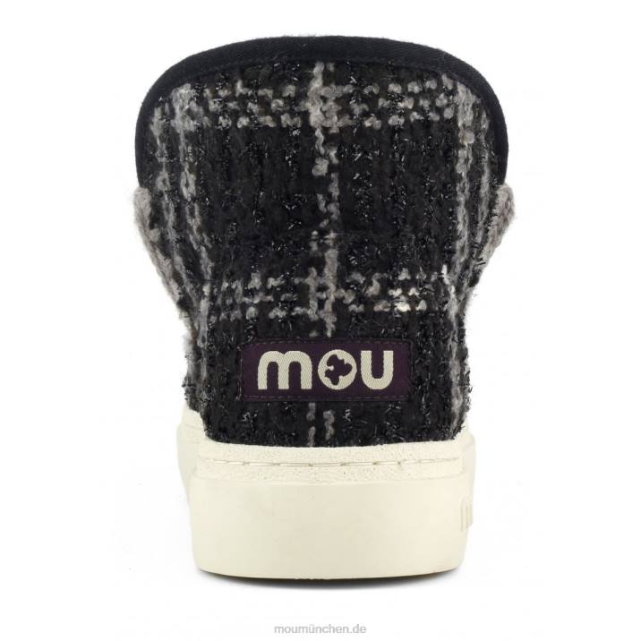Eskimo-Sneaker Bold 749 Frauen 0V6X754 Tartan Lurex schwarz-weiß Mou