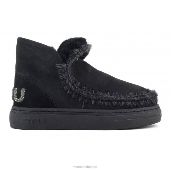 Eskimo-Sneaker mit auffälligem Glitzer-Logo Frauen 0V6X729 Schwarz Mou