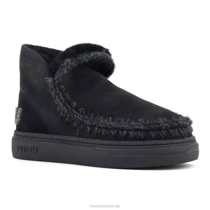 Eskimo-Sneaker mit auffälligem Glitzer-Logo Frauen 0V6X729 Schwarz Mou