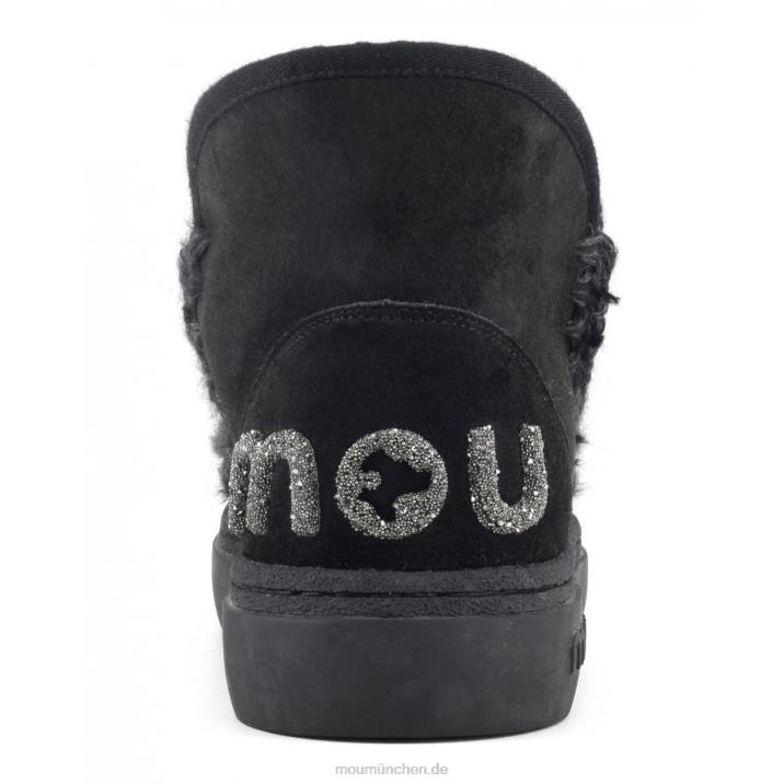 Eskimo-Sneaker mit auffälligem Glitzer-Logo Frauen 0V6X729 Schwarz Mou