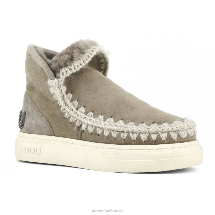Eskimo-Sneaker mit auffälligem Glitzer-Logo Frauen 0V6X730 Elefantengrau Mou
