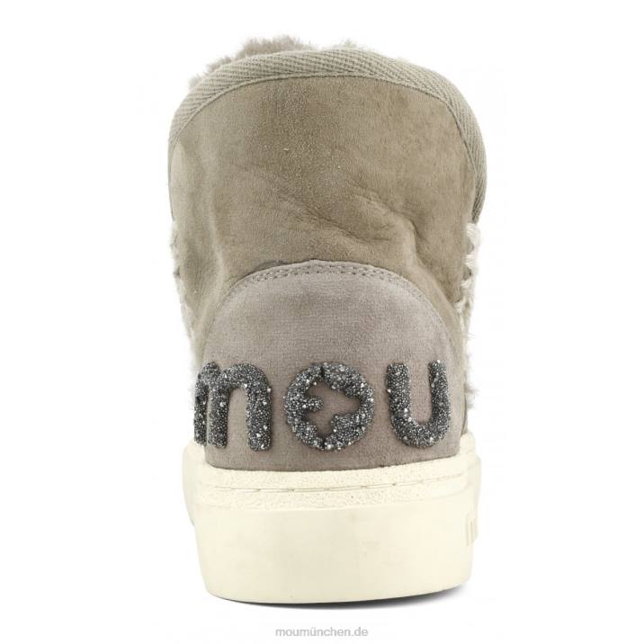 Eskimo-Sneaker mit auffälligem Glitzer-Logo Frauen 0V6X730 Elefantengrau Mou