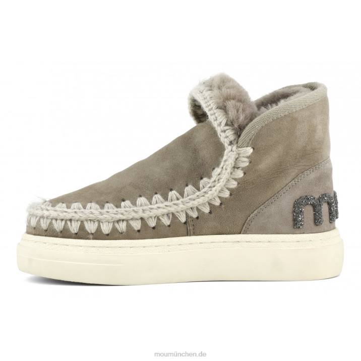 Eskimo-Sneaker mit auffälligem Glitzer-Logo Frauen 0V6X730 Elefantengrau Mou