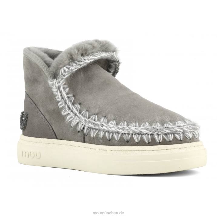 Eskimo-Sneaker mit auffälligem Glitzer-Logo Frauen 0V6X731 neues Grau Mou