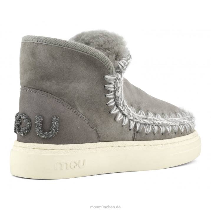 Eskimo-Sneaker mit auffälligem Glitzer-Logo Frauen 0V6X731 neues Grau Mou