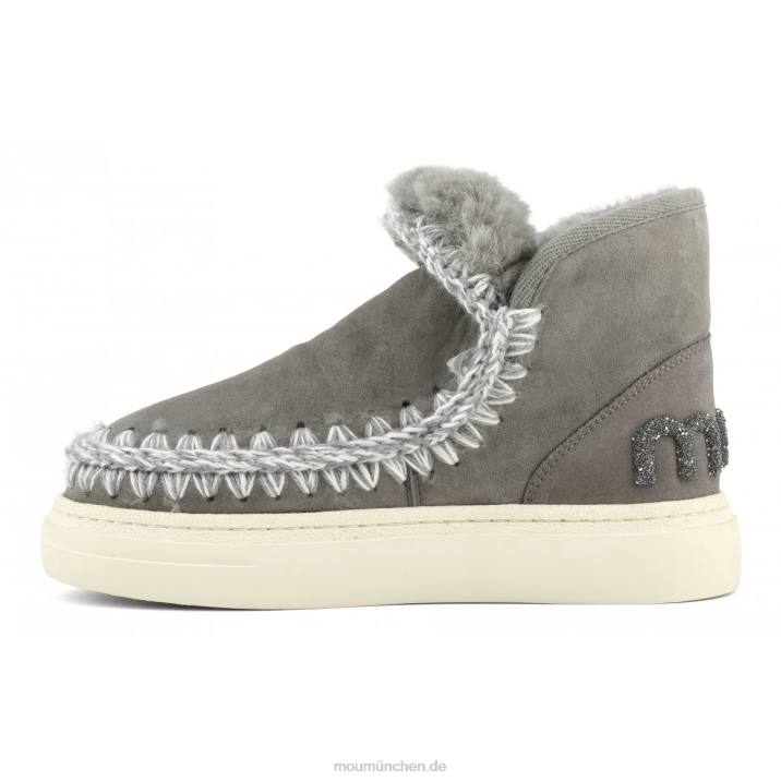 Eskimo-Sneaker mit auffälligem Glitzer-Logo Frauen 0V6X731 neues Grau Mou