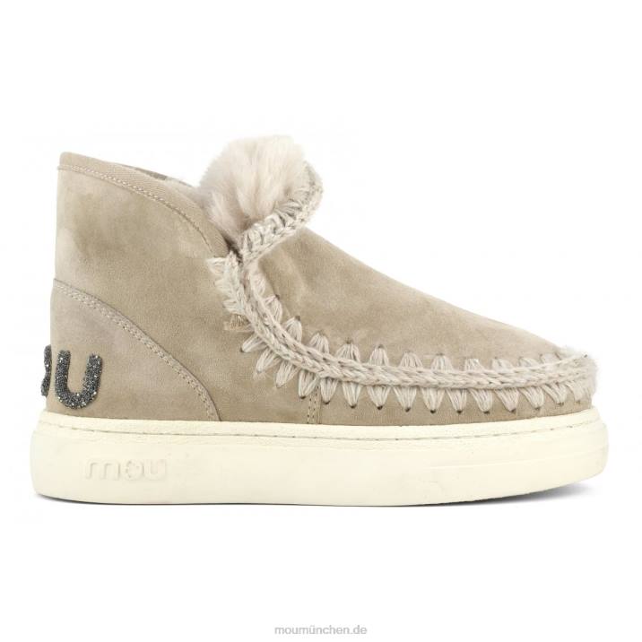 Eskimo-Sneaker mit auffälligem Glitzer-Logo Frauen 0V6X732 Kamel Mou