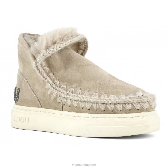Eskimo-Sneaker mit auffälligem Glitzer-Logo Frauen 0V6X732 Kamel Mou