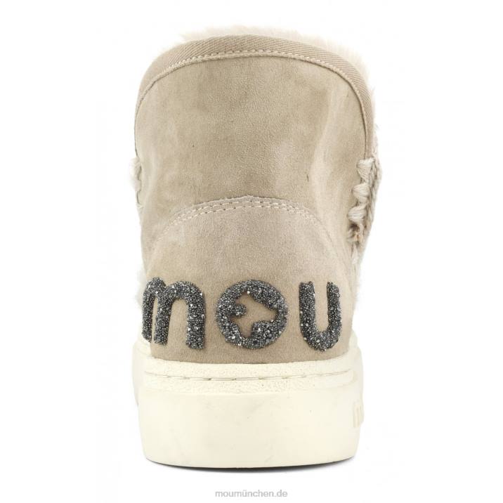 Eskimo-Sneaker mit auffälligem Glitzer-Logo Frauen 0V6X732 Kamel Mou