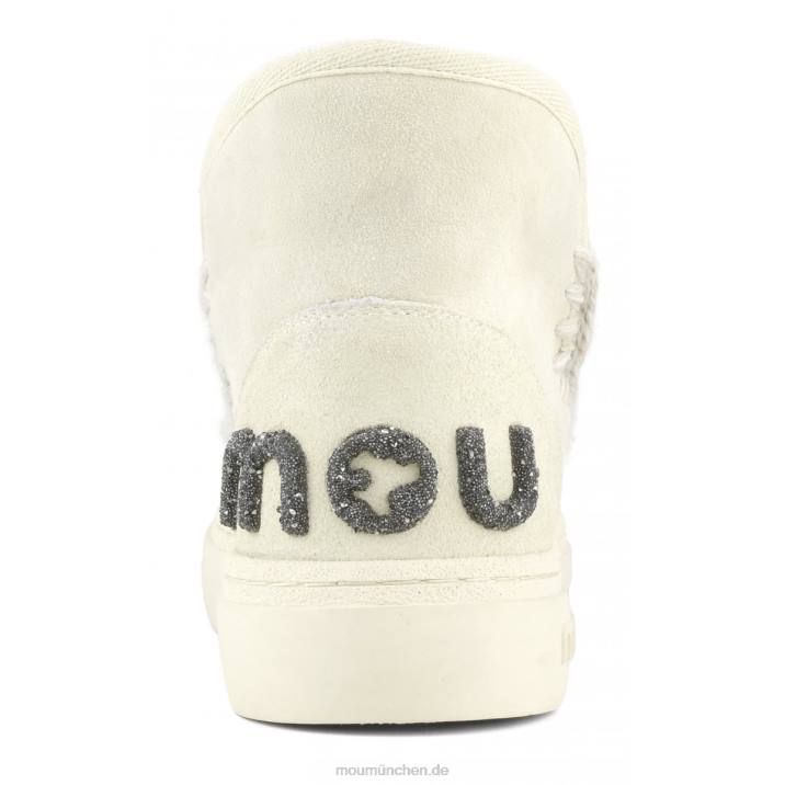 Eskimo-Sneaker mit auffälligem Glitzer-Logo Frauen 0V6X733 Vanille Mou