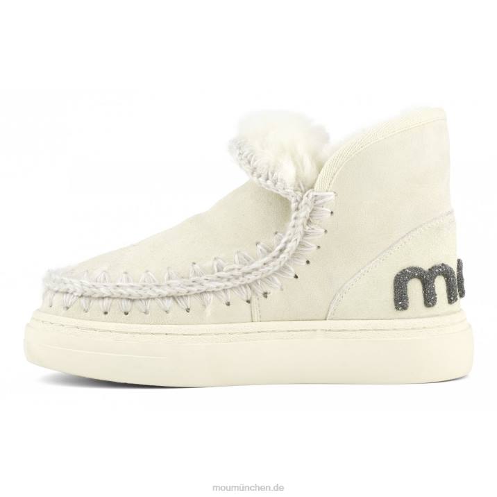 Eskimo-Sneaker mit auffälligem Glitzer-Logo Frauen 0V6X733 Vanille Mou
