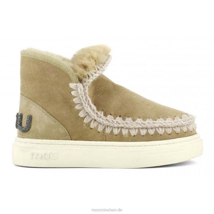 Eskimo-Sneaker mit auffälligem Glitzer-Logo Frauen 0V6X734 Tabak Mou