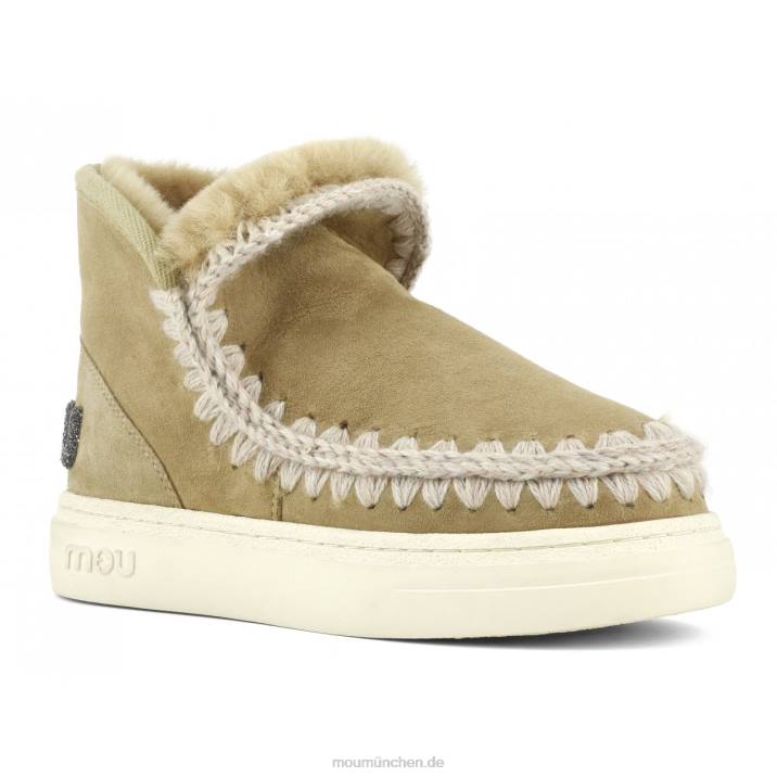 Eskimo-Sneaker mit auffälligem Glitzer-Logo Frauen 0V6X734 Tabak Mou