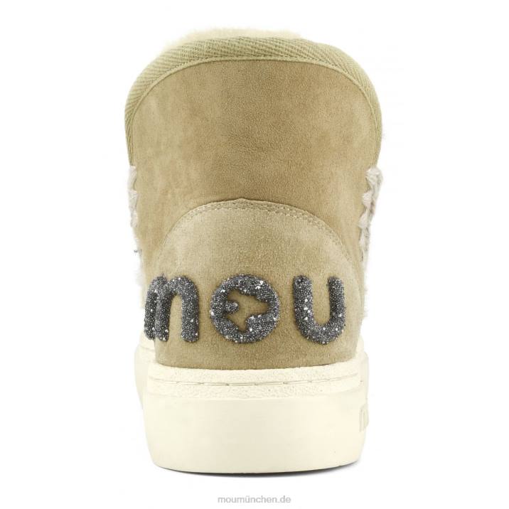 Eskimo-Sneaker mit auffälligem Glitzer-Logo Frauen 0V6X734 Tabak Mou