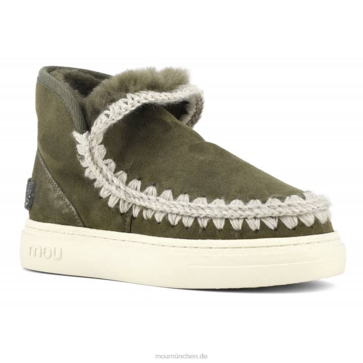 Eskimo-Sneaker mit auffälligem Glitzer-Logo Frauen 0V6X735 Moos Mou