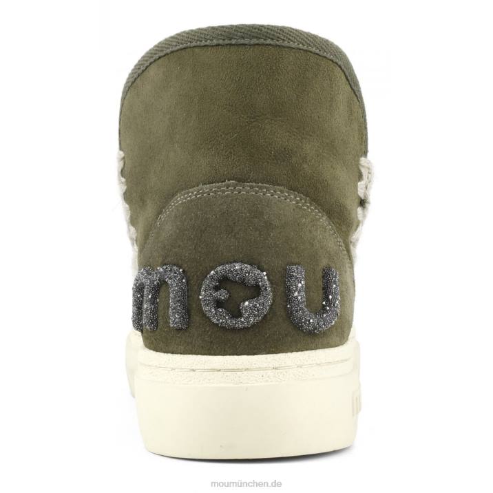 Eskimo-Sneaker mit auffälligem Glitzer-Logo Frauen 0V6X735 Moos Mou