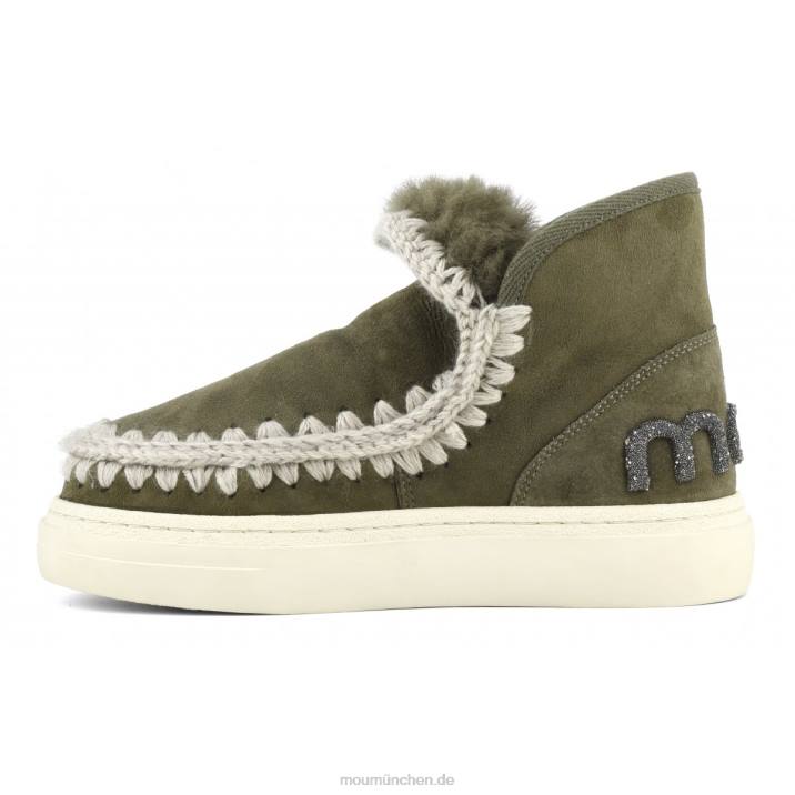 Eskimo-Sneaker mit auffälligem Glitzer-Logo Frauen 0V6X735 Moos Mou