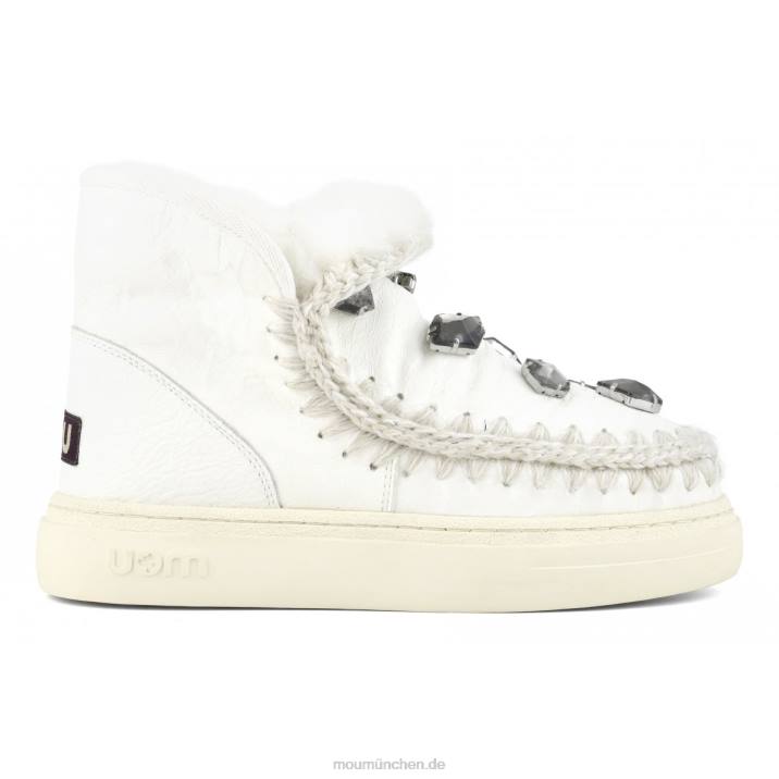 Eskimo-Sneaker mit auffälligen Strasssteinen Frauen 0V6X737 Wachsweiß Mou