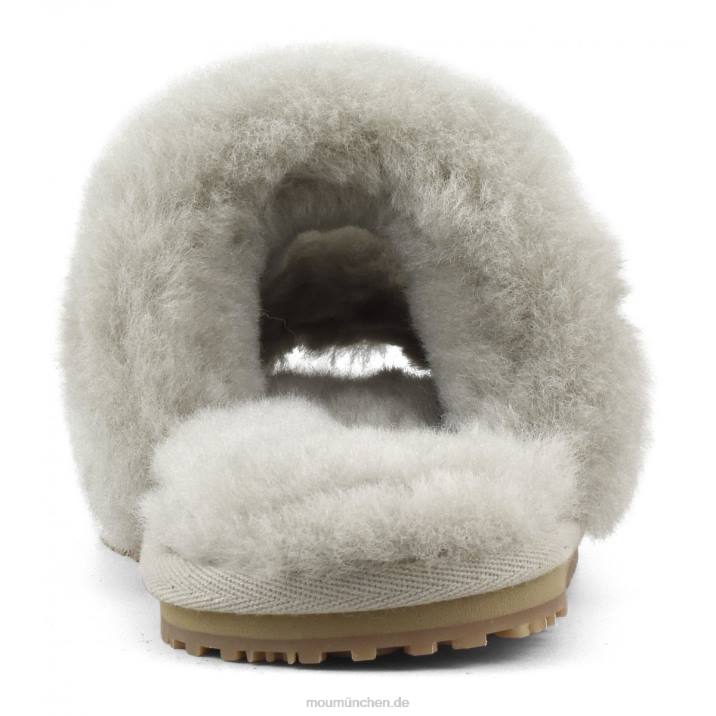 2-Streifen-Hausschuh aus Schaffell Frauen 0V6X448 Sand Mou