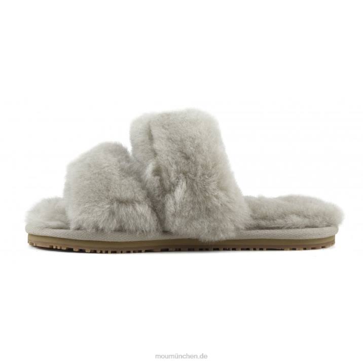 2-Streifen-Hausschuh aus Schaffell Frauen 0V6X448 Sand Mou
