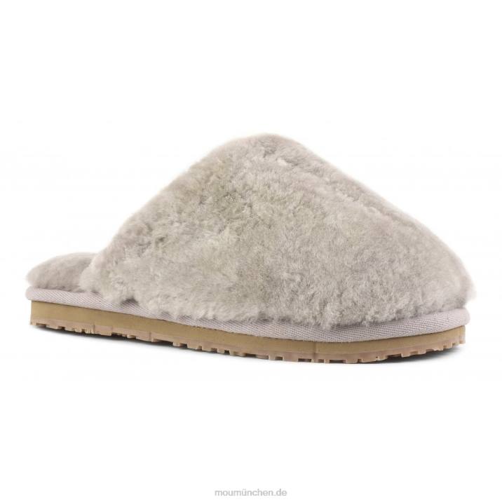 Geschlossener Slipper aus Schaffellfell Frauen 0V6X459 Sand Mou