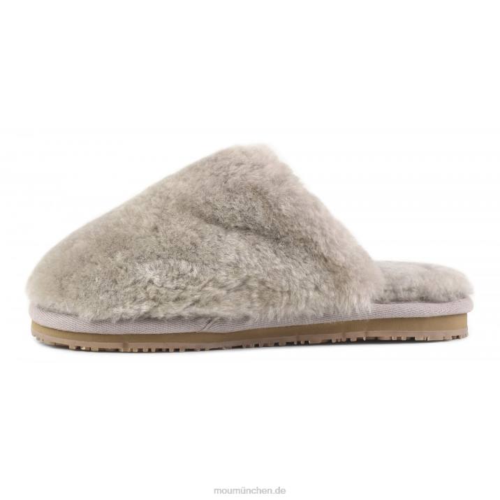 Geschlossener Slipper aus Schaffellfell Frauen 0V6X459 Sand Mou
