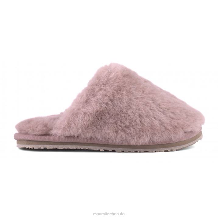Geschlossener Slipper aus Schaffellfell Frauen 0V6X460 antike Rose Mou