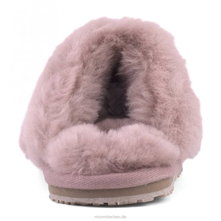 Geschlossener Slipper aus Schaffellfell Frauen 0V6X460 antike Rose Mou