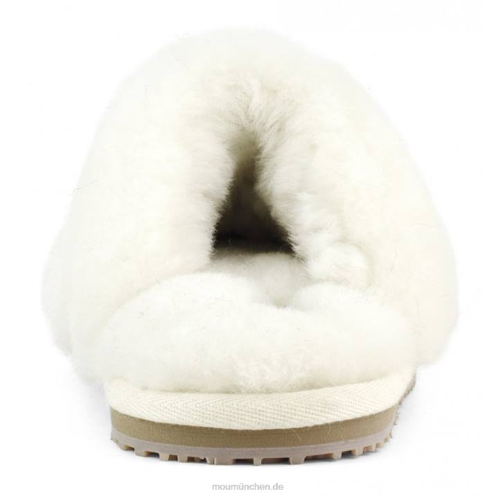 Geschlossener Slipper aus Schaffellfell Frauen 0V6X466 Vanille Mou