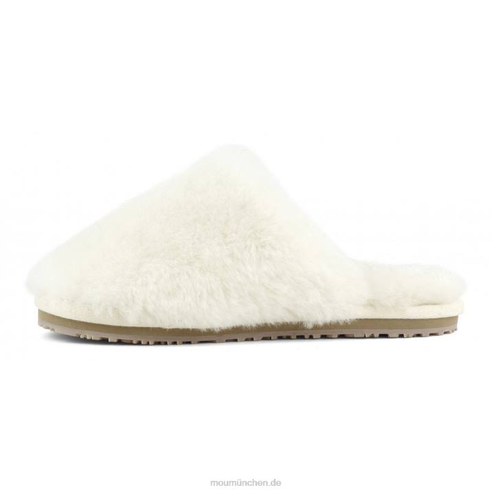 Geschlossener Slipper aus Schaffellfell Frauen 0V6X466 Vanille Mou