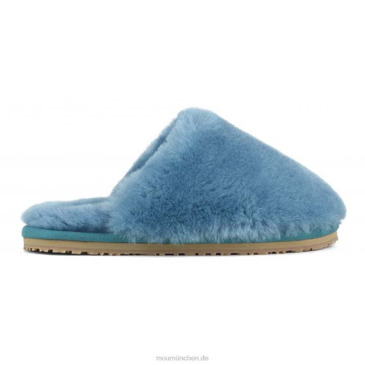 Geschlossener Slipper aus Schaffellfell Frauen 0V6X469 Biskaya-Bucht Mou