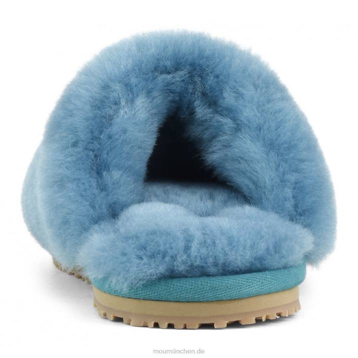 Geschlossener Slipper aus Schaffellfell Frauen 0V6X469 Biskaya-Bucht Mou