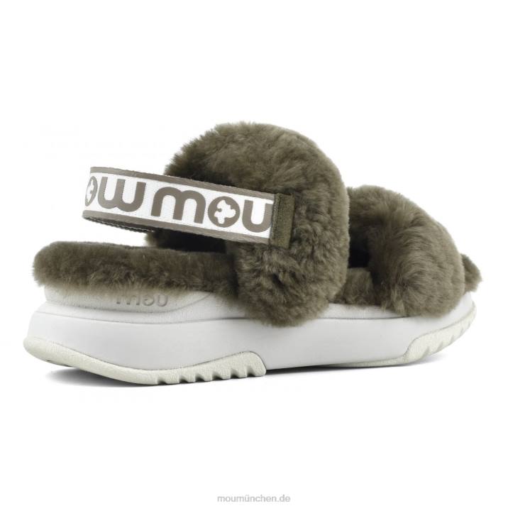 Jogger-Slipper-Rückenriemen Frauen 0V6X510 Milieu Mou