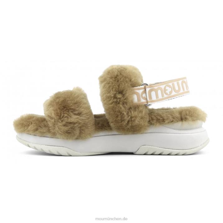 Jogger-Slipper-Rückenriemen Frauen 0V6X512 Cognac Mou