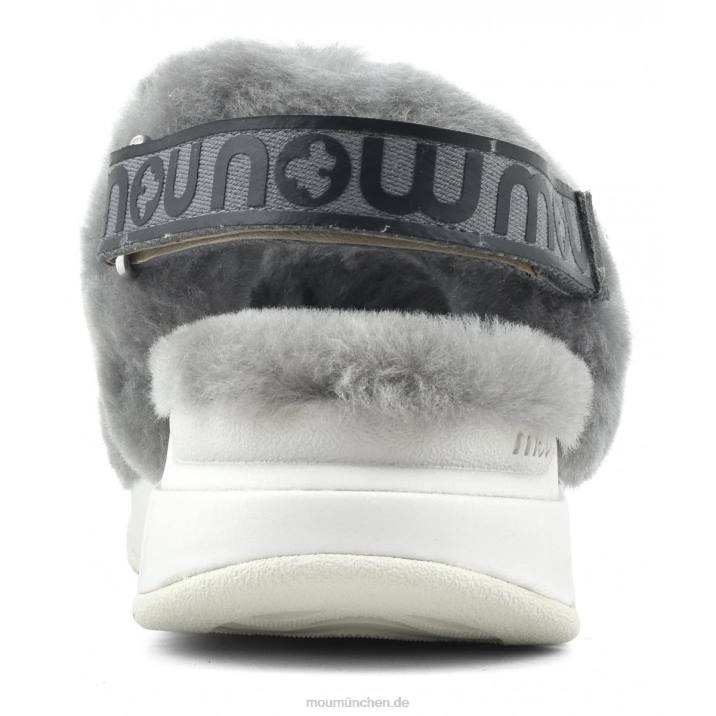 Jogger-Slipper-Rückenriemen Frauen 0V6X513 hellgrau Mou