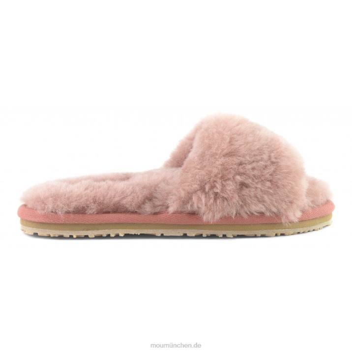 Slipper aus Schaffellfell Frauen 0V6X486 antike Rose Mou