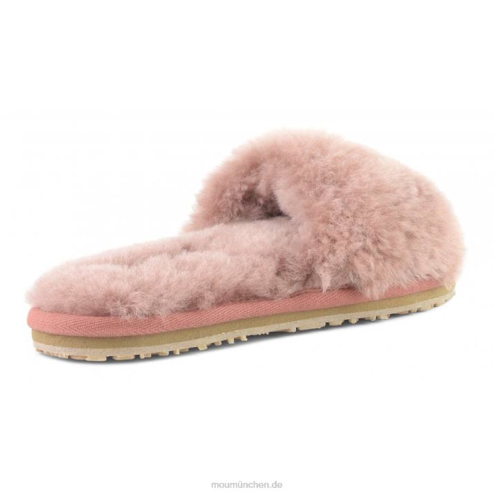 Slipper aus Schaffellfell Frauen 0V6X486 antike Rose Mou