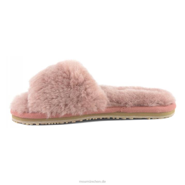 Slipper aus Schaffellfell Frauen 0V6X486 antike Rose Mou