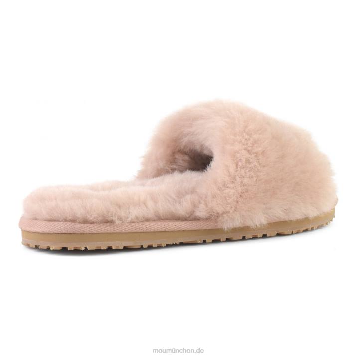 Slipper aus Schaffellfell Frauen 0V6X488 rosabeige Mou