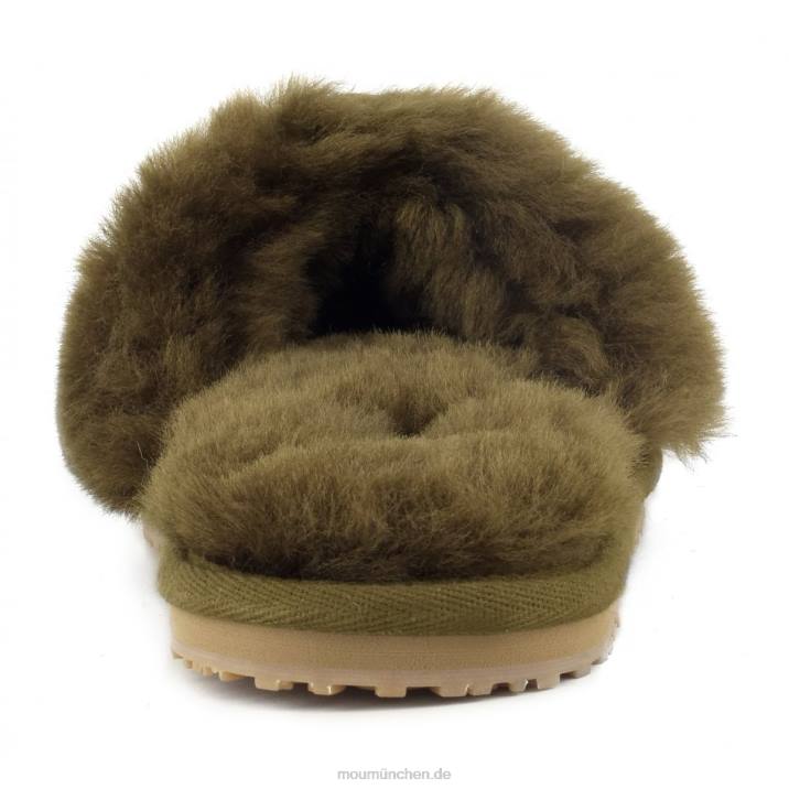 Slipper aus Schaffellfell Frauen 0V6X490 Milieu Mou