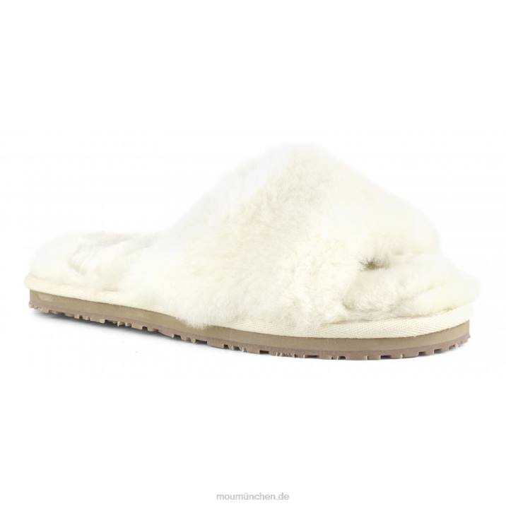 Slipper aus Schaffellfell Frauen 0V6X491 Vanille Mou