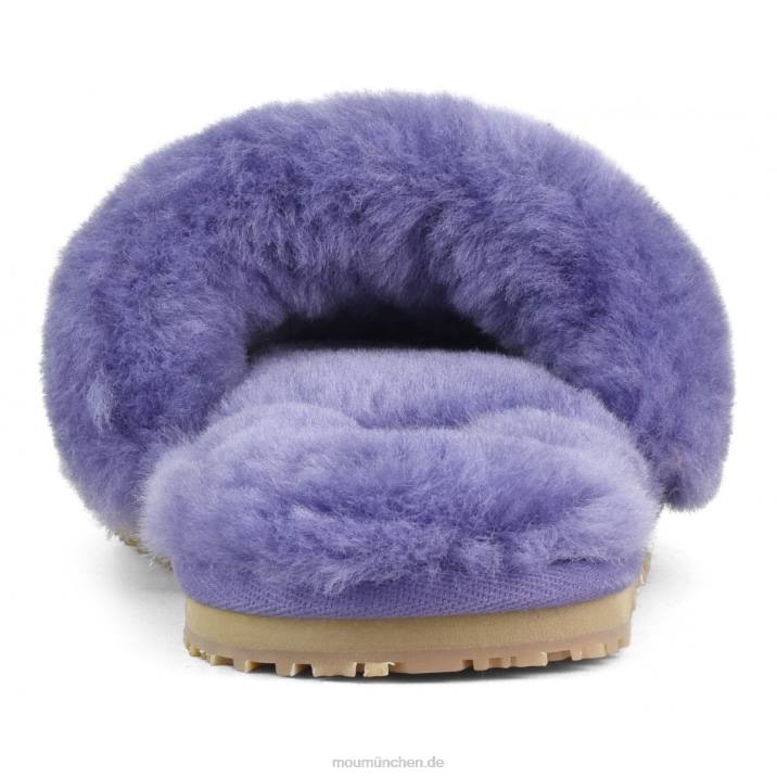 Slipper aus Schaffellfell Frauen 0V6X497 Dämmerungsviolett Mou