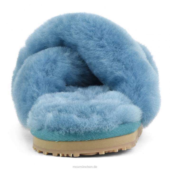 Slipper mit überkreuztem Fell Frauen 0V6X481 Biskaya-Bucht Mou