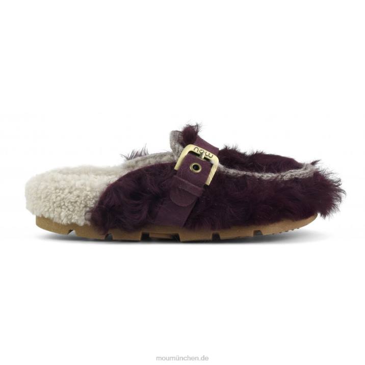 Winter-Bio-Checkiang-Schnalle Frauen 0V6X426 Bordeaux Mou