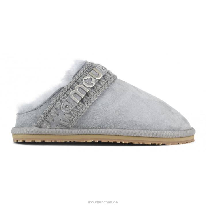 neutrales Eskimo-Slipper-Metalllogo Frauen 0V6X441 vereistes Meer Mou
