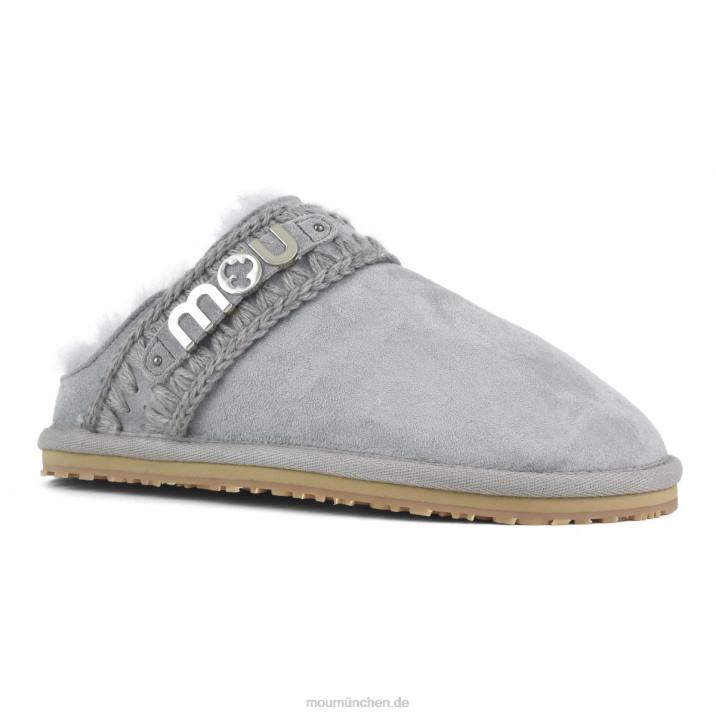 neutrales Eskimo-Slipper-Metalllogo Frauen 0V6X441 vereistes Meer Mou